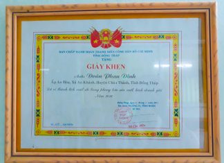 Đạt thành tích xuất sắc trong phong trào sản xuất , kinh doanh giỏi năm 2016